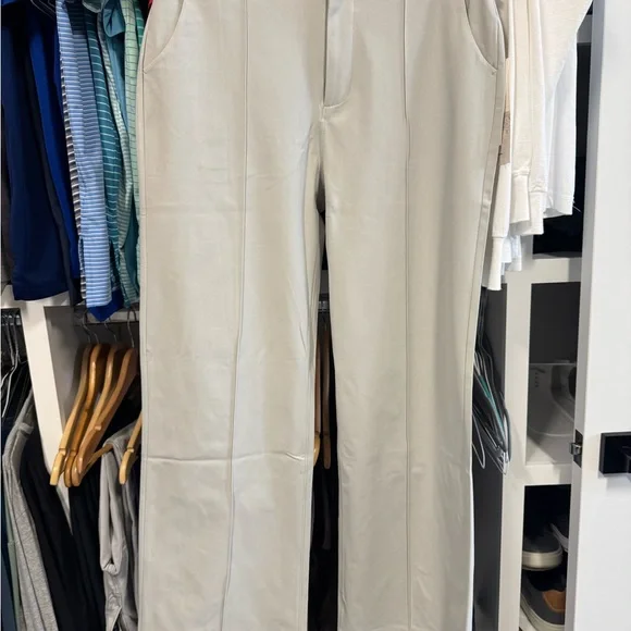 Women's Wide-Leg Pants in Light Gray M Short - Picture 2 of 6